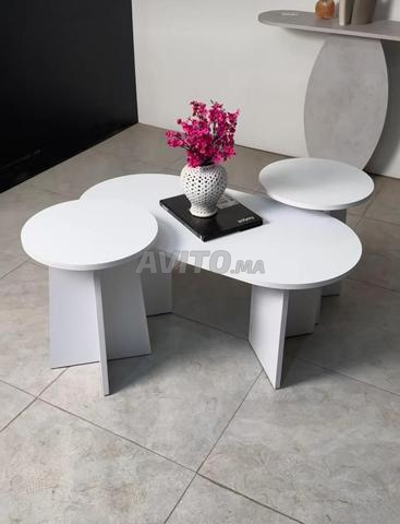 Table basse 3 pièces design moderne - 2