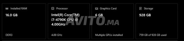 PC Gamer GTX 1660 Ti – 16 Go RAM – 1000 Go