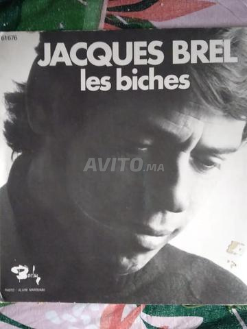 Disques vinyles Édith Piaf et Jacques Brel - 2