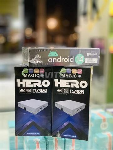 Magic Hero Boîtier TV 2-en-1 Android et satellite - 2