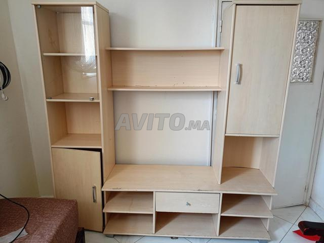 Meuble TV élégant en bois en bon état - 2
