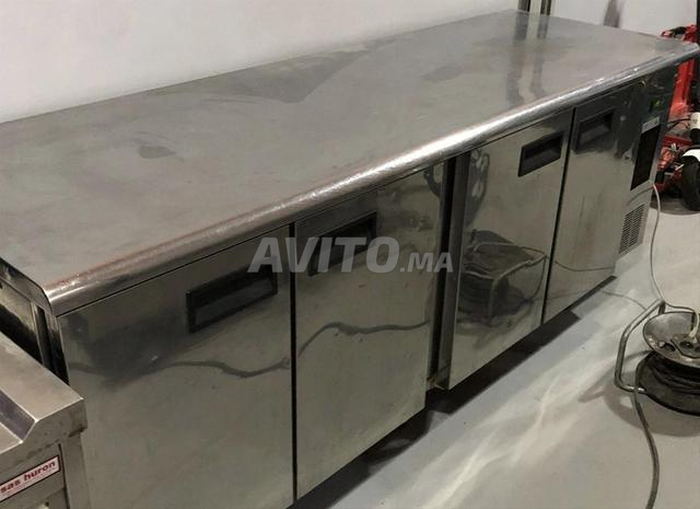 Comptoir inox 4 portes 🇫🇷✅🍕👨‍🍳🍔🍟🍕🌮