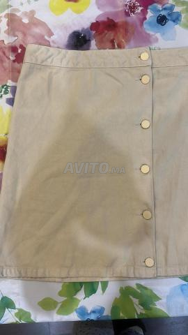 Jupe en jean beige