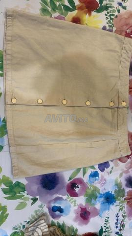 Jupe en jean beige - 2