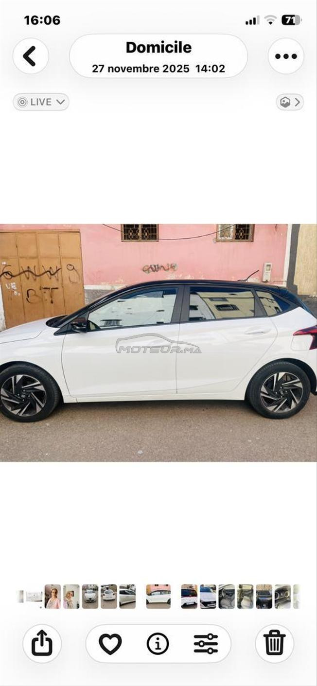 Hyundai i20 Essence Automatique 2022 à Casablanca