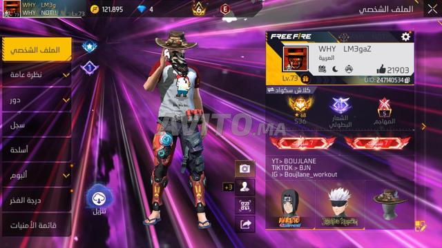 Compte Free Fire