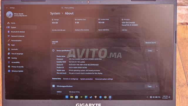 لابتوب جيمنج جيجابايت G5 KF5 - 2
