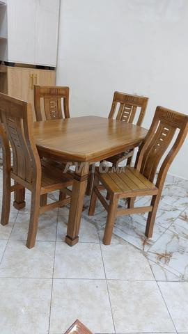 Salle à manger en bois massif d'origine - 2