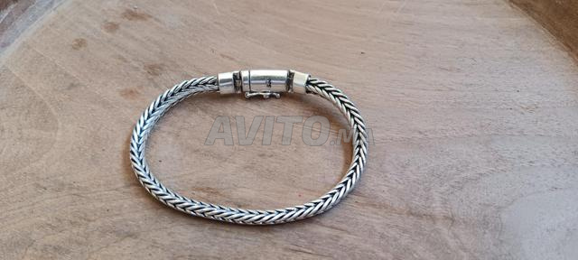 Bracelet homme argent de luxe modèle classique
