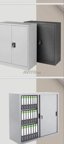 Armoire métallique basse à porte coulissante - 2