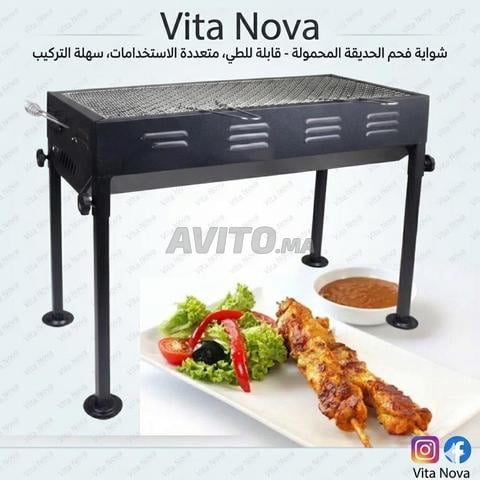 Barbecue à charbon portable et pliable pour jardin, pour grillades