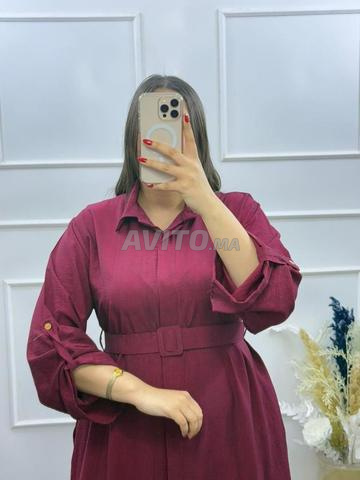 Robe longue "coquillage" évasée - 2