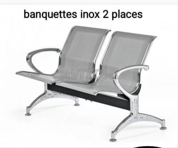 Banquette pour accueil client 2 places / vestiaire - 2
