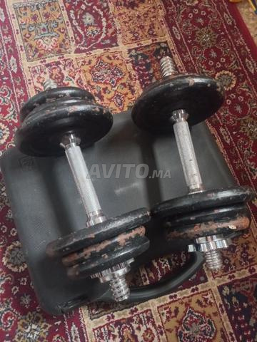 للبيع زوج دمبل حديد قابل للتعديل بحالة جيدة 💪 - 2