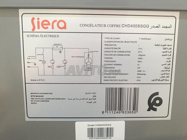 Congélateur coffre Siera de 271 litres. - 2