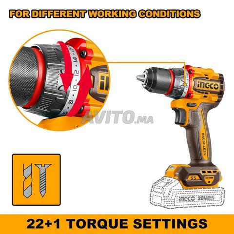 Visseuse sans fil INGCO 20V 55Nm — Neuve - 2