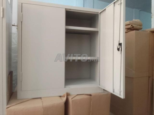 Armoire métallique basse/porte battante/vestiaire - 2