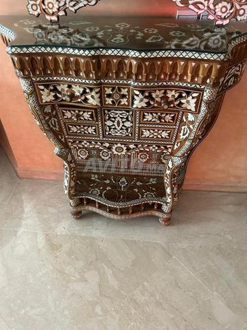 Commode persane artisanale en bois & nacre - 2