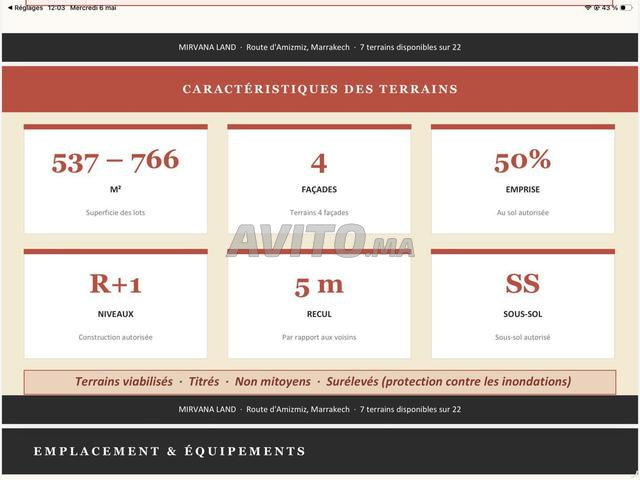 Terrains km7 rte Amizmiz Emplacement top Prix top - 2