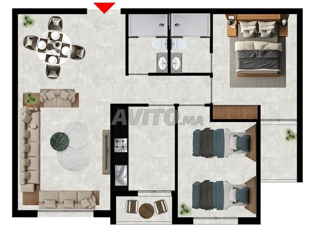 Appartement VUE PISCINE / 2 chambres / 71m²