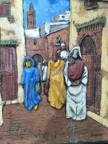 Tableau artistique du grand artiste Mohamed Lkroun