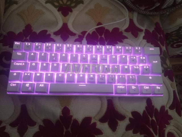 Clavier Mars Gaming MKMINI Blanc (Switch Bleu)🩵 - 2
