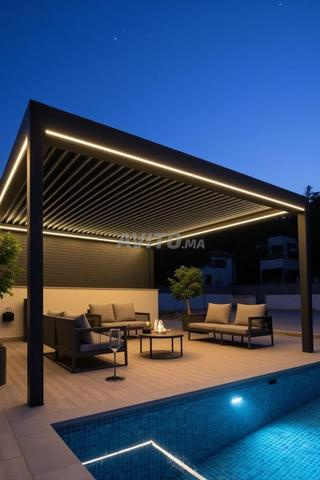 Pergola Bioclimatique solaire (en Aluminium) - 2