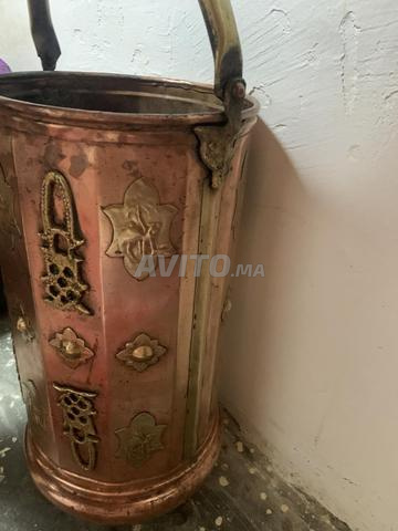 Seau en cuivre Fassi 70 cm, gravure sultanale, Casa - 2