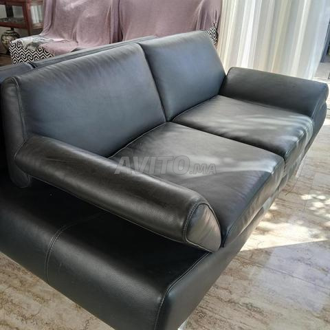 Salon cuir moderne 3 pièces - 2