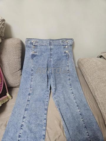 Jean large bleu clair style marin - 2