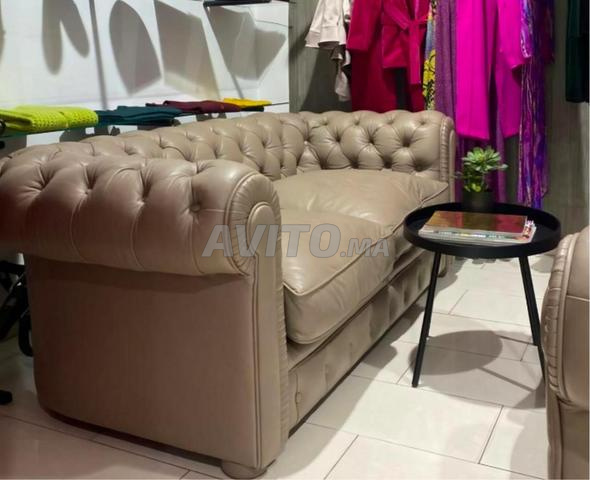 Fauteuils Chesterfield de qualité