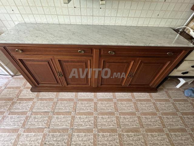 Grand buffet européen en bois noble - 210 cm - 2