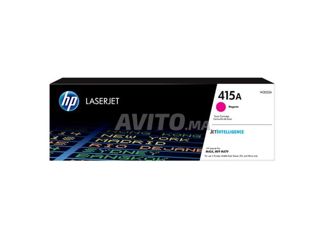 حبر HP 415A أرجواني أصلي HP LaserJet