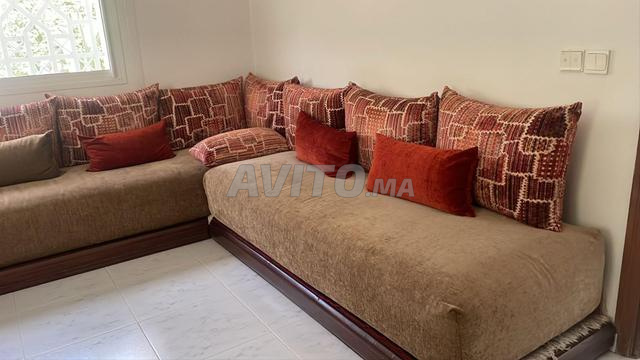 Magnifique salon marocain 3 banquettes - 2