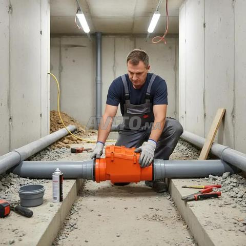 Clapet anti-retour 125mm orange PVC