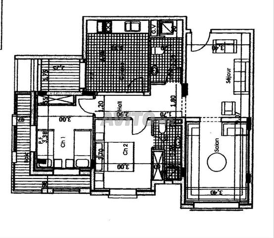 Appartement meublé au Haut Founty Agadir 6500dh