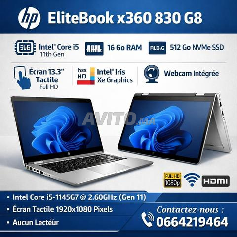 💻 HP x360 830 G8  16 جيجا - 512 جيجا  قابل للتحويل 360 درجة