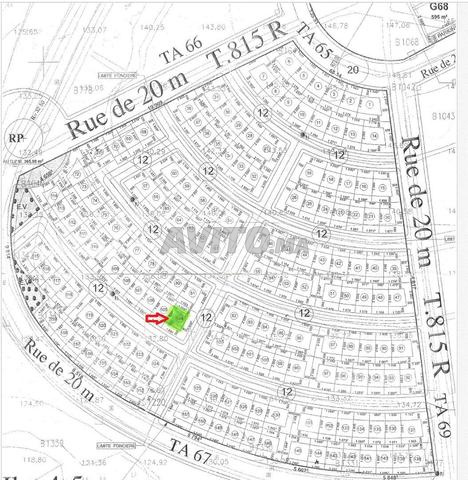 Terrain pour villa à Temsna 323m2 - 2