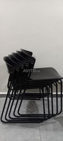 6 chaises noires