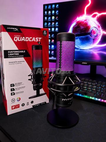 HyperX QuadCast S، ذراع Boom، فلتر Pop | - 2