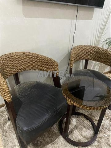Chaises fauteuil + table - 2