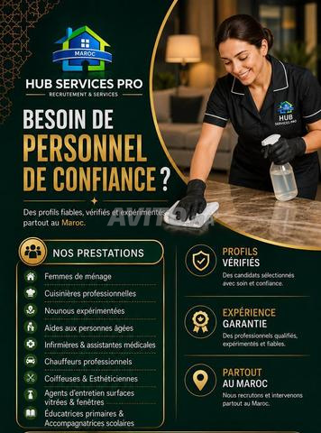 Femme de ménage nounou cuisinière accompagnatrice