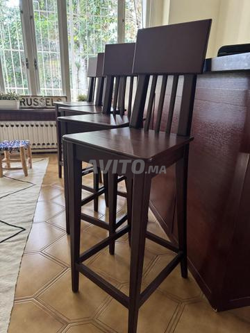 4 chaises hautes de bar - 2
