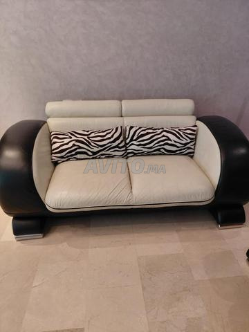 Canapé - fauteuil en vrai cuir - 2