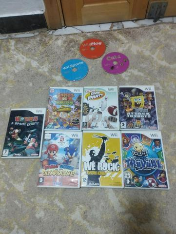 Jeux Wii 30 avec boîtier 15 par disque seulement