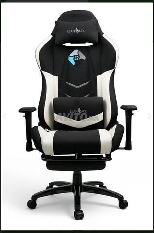 Chaise Gamer LeanBack Neuf Blanc ou Gris - 2