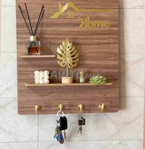 Porte-Clés et Support de Décoration en Bois