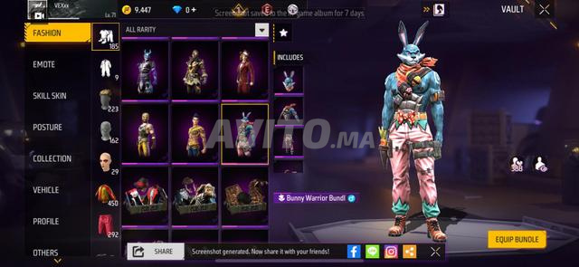 Ancien compte Free Fire - 2