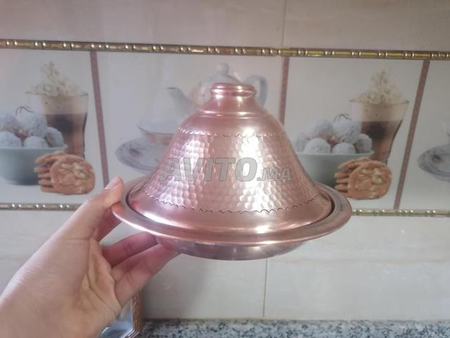 طاجين نحاس أحمر صغير