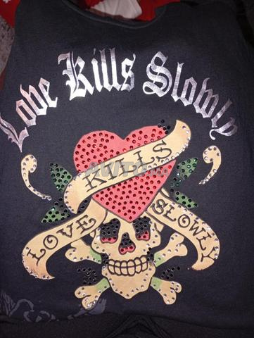 تيشيرت Ed Hardy فينتيج Y2K مقاس XL 🇺🇸🔥 - 2